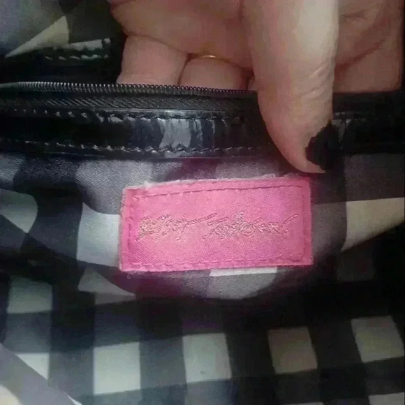 Betsey Johnson Large Beige Tiger Print Satchel Bag - Picture 13 of 13